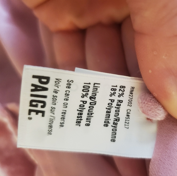 Paige Vintage Rose Velvet Cateline Top. - Picture 4 of 16